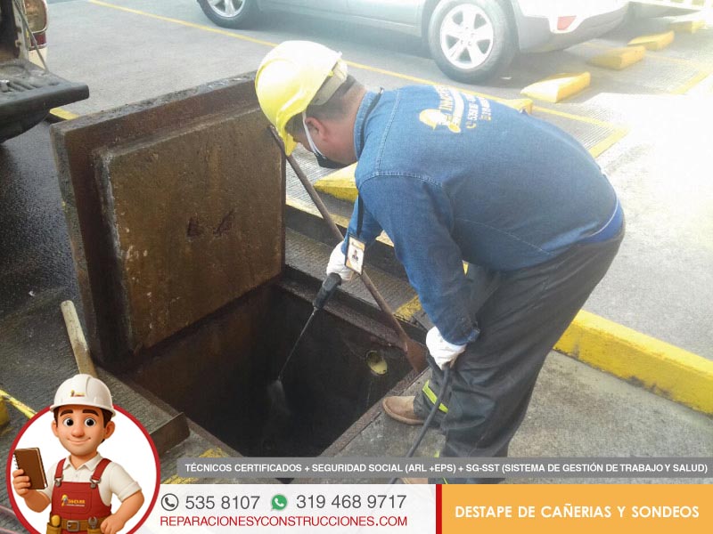 Destape de tuberias